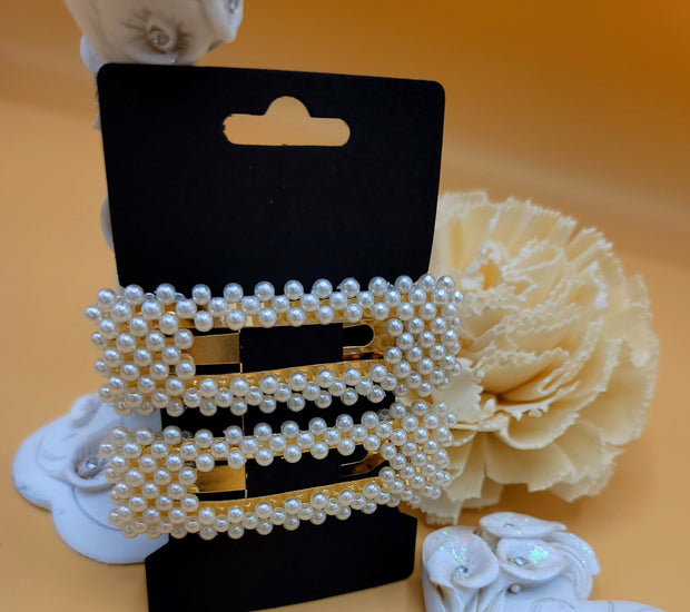 Queen-of-Pearl Hair Clips