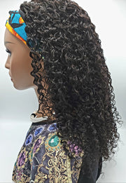 Kinky Curly Headband wig for African American Hair