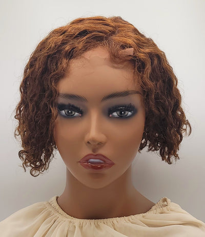 BJ - (Curly Bob Lace Wig) - 8 Inches