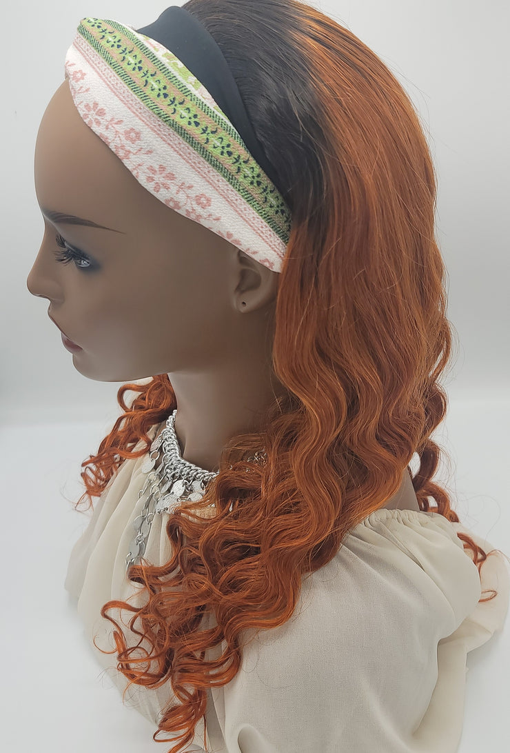 Headbands with color hair ombre 